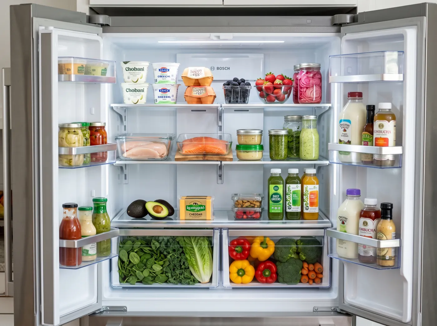 An open fridge ready for Rosie to scan